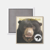 クア保護ムトの熊 マグネット (正面/裏面)