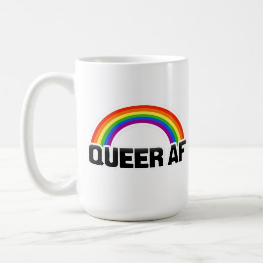 クィアでアフォ コーヒーマグカップ (左)