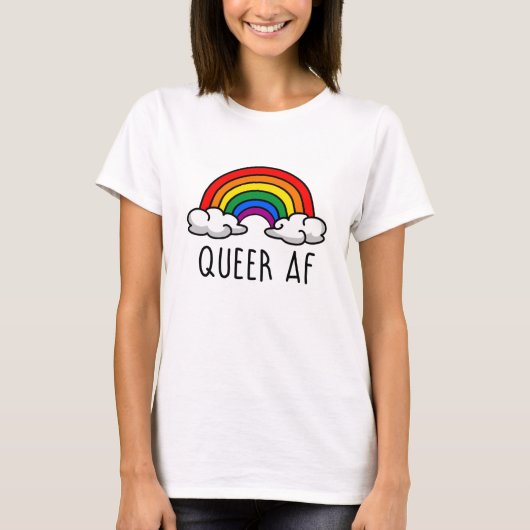 クィアでアフォ Tシャツ (正面)