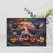 🎃🌈 クィアでクリーピーなハロウィンカード 招待状 (スタンド正面)