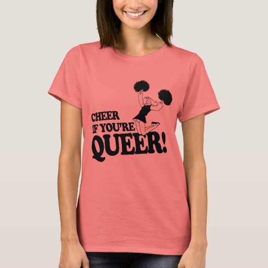 クィアなら応援しよう Tシャツ (正面)