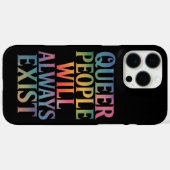 クィアな人々は常に存在する アライ LGBTQIA プライド Case-Mate iPhoneケース (裏面 (横))