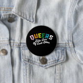 クィアはお互いに思いやりを持って LGBT Pride Gay 缶バッジ (インサイチュ)
