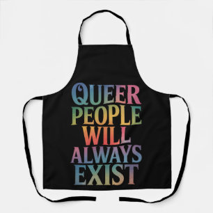 クィアは消えない LGBTQIAプライド アライ エプロン