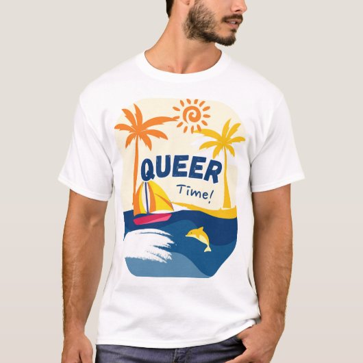 クィアタイム Tシャツ (正面)