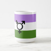 クィア - ジェンダー クィア プライド コーヒーマグカップ (中央)