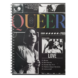 クィア プライド LGBTQ+ モダン ブルータリズム ノートブック
