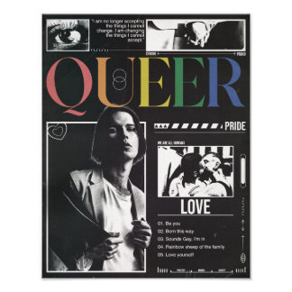 クィア プライド LGBTQ+ モダン ブルータリズム フォトプリント