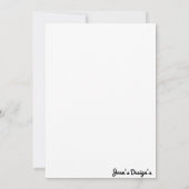 クィンス・アニョス  招待状 (裏面)