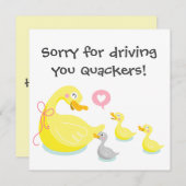 クイカーズダックアンドアヒルの母の日のデザイン シーズンカード (正面/裏面)