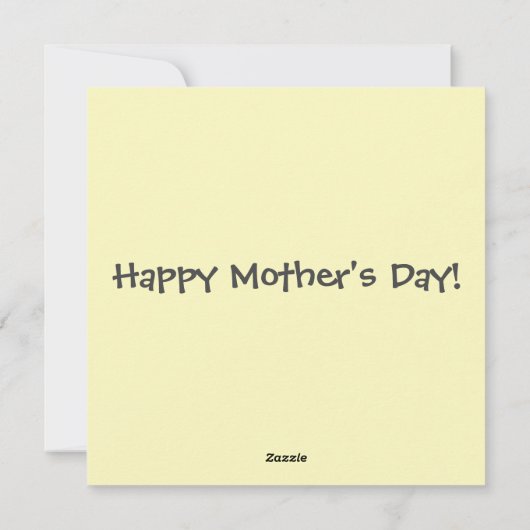 クイカーズダックアンドアヒルの母の日のデザイン シーズンカード (裏面)