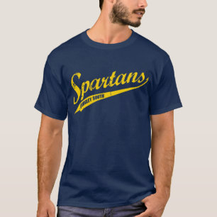 クイグリーサウススクリプトスパルタンズTシャツ(筆記体) Tシャツ