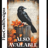 クイズカラス、秋の紅葉BQ7デクページ 薄葉紙