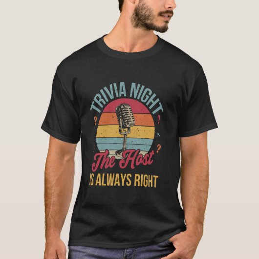 クイズナイトのホスト Tシャツ (正面)