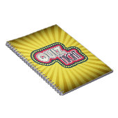 クイズナイトトリビアパーティーイエロー日が差すこと ノートブック (右側)