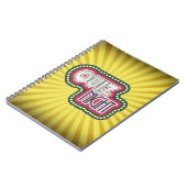 クイズナイトトリビアパーティーイエロー日が差すこと ノートブック (左側)