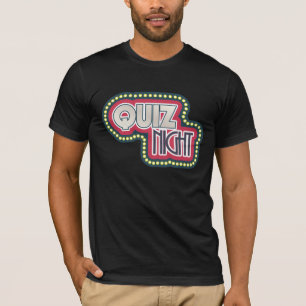 クイズナイトトリビアパーティーブライトライト Tシャツ