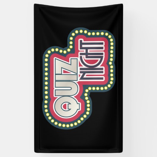 クイズナイトトリビアパーティー 横断幕 (縦)