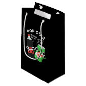 クイズポップ・アートのソおもしろいダプンポップ・アートのダークBG スモールペーパーバッグ (正面アングル)