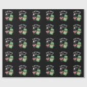 クイズポップ・アートのソおもしろいダプンポップ・アートのダークBG ラッピングペーパー (フラット)