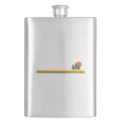 クイチコ地方公園松の木の太陽 フラスク (正面)