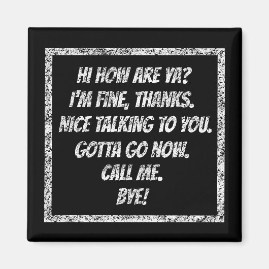 クイックあいさつ マグネット (正面)