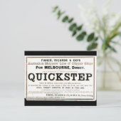 クイックステップクリッパー帆船1859 ポストカード (スタンド正面)