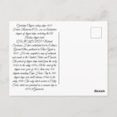 クイックステップクリッパー帆船1859 ポストカード (裏面)