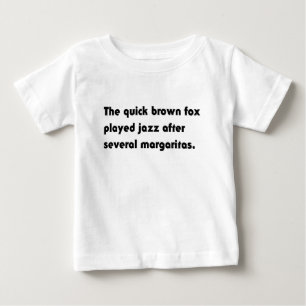 クイックブラウンフォックス ジャズTシャツ パングラム ベビーTシャツ