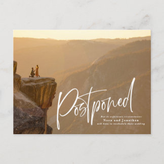 クイックブラシスクリプト延期はがき 案内ポストカード