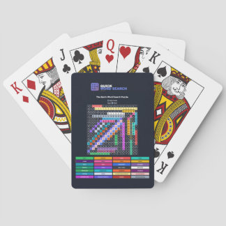 クイックワードサーチパズル プレイイングカード ナイトモード トランプ
