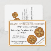 クイニーアマン パン フランス菓子店 グランドオープンのお知らせ 招待状 (正面/裏面)