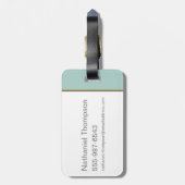 クイニーゴールドスタインキャラクターグラフィック ラゲッジタグ (裏面縦)