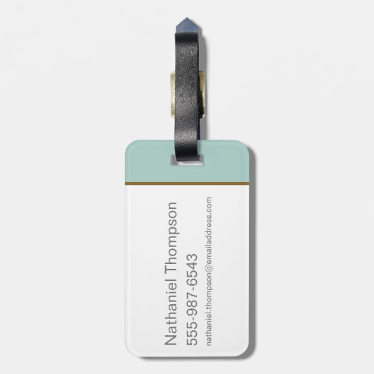 クイニーゴールドスタインキャラクターグラフィック ラゲッジタグ (裏面縦)