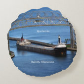 クイベコワの丸い枕 ラウンドクッション (裏面)