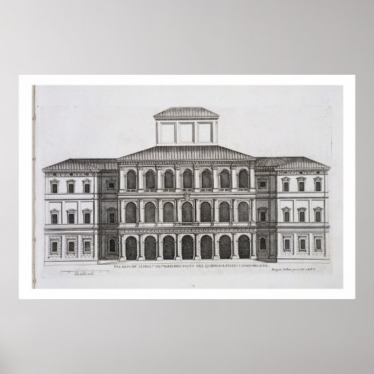 クイリナーレのPalazzo Barberini氏は1630人に終わった。 ポスター (正面)