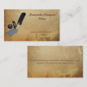 クイルおよびインク名刺 名刺 (正面/裏面)