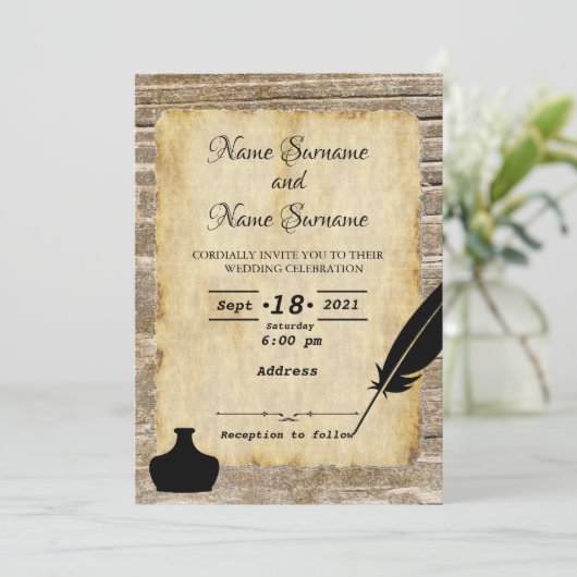 クイルとインクウェル 招待状 (スタンド正面)