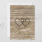 クイルとインクウェル 招待状 (裏面)