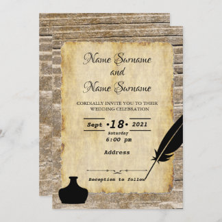 クイルとインクウェル 招待状