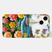クイルドアートの帆船の風景 Case-Mate iPhoneケース (裏面 (横))
