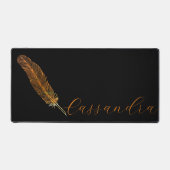 クイルパーソナライズされたペン デスクマット (正面)