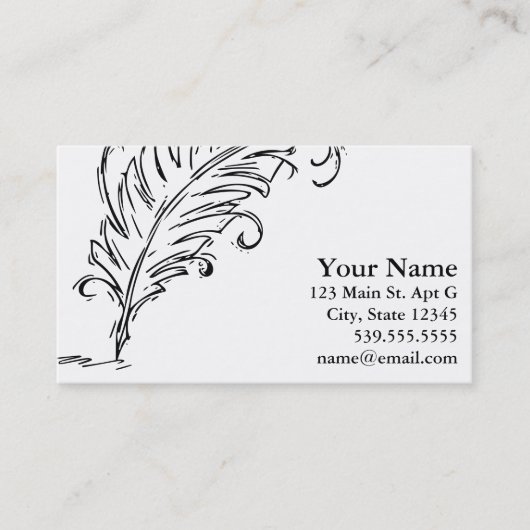 クイルペンの名刺 名刺 (正面)