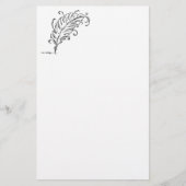 クイルペンの文房具 便箋 (正面)