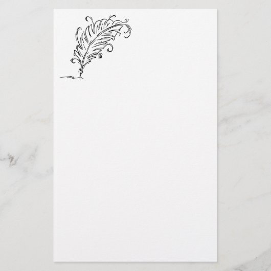 クイルペンの文房具 便箋 (正面)