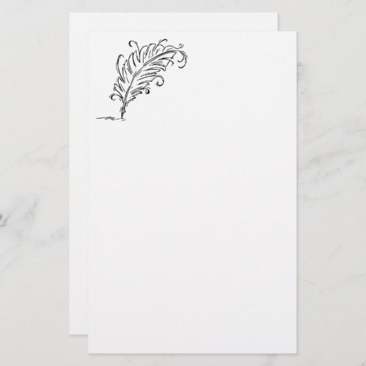 クイルペンの文房具 便箋 (正面/裏面)