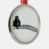 クイルペン及びインク メタルオーナメント (右)