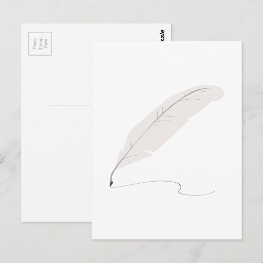 クイルペン ポストカード (正面/裏面)