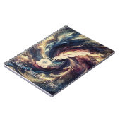 クイルペン モダン抽象アート ノートブック (左側)