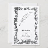 クイルペン 招待状 (正面)